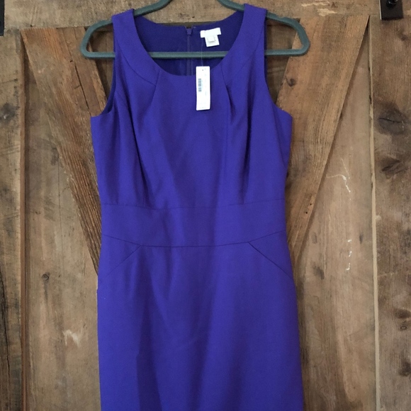 JCREW PURPLE/BLUE DRESS - Size 4 (NEW w. TAG) - Picture 1 of 3